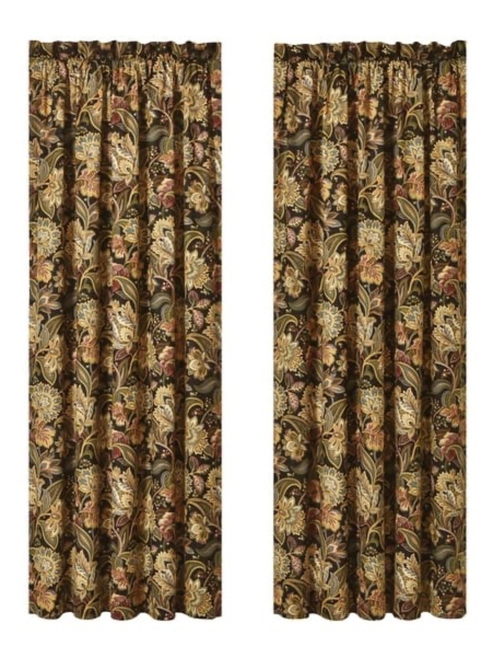 Five Queens Court Stefania Window Panel Pair - 84 Inches OPEN BOX - Picture 3 of 6